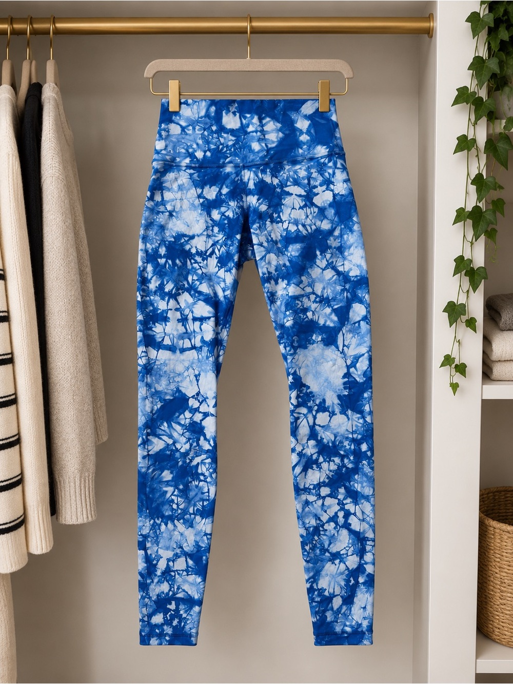 lululemon athletica Blue Tie-Dye High-Rise Leggings